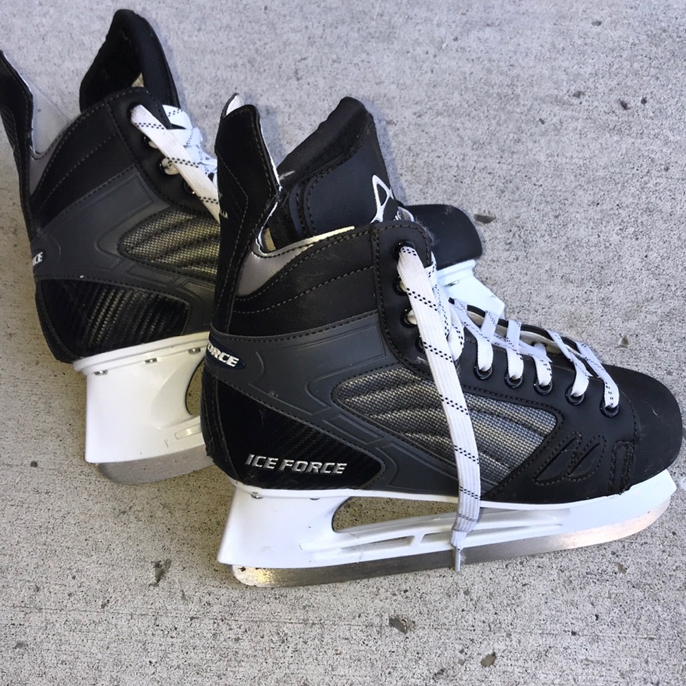 Men ice skates